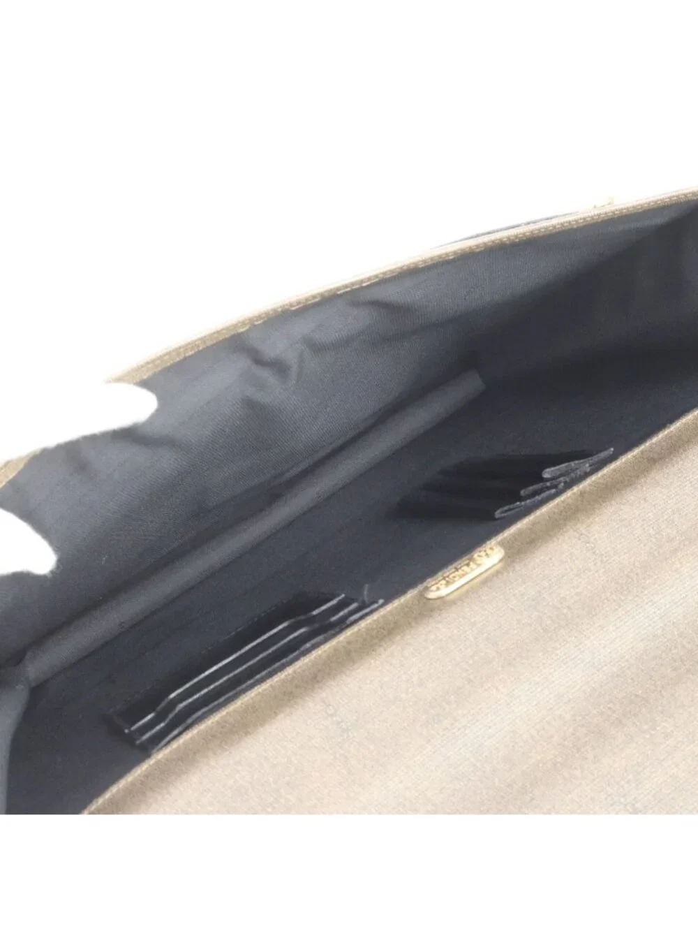 Fendi Vintage Leather Business Document Briefcase